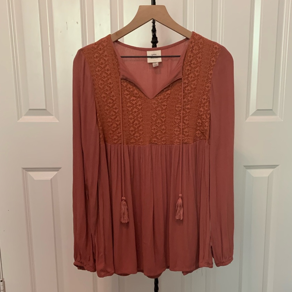 Knox Rose Blush Pink Blouse